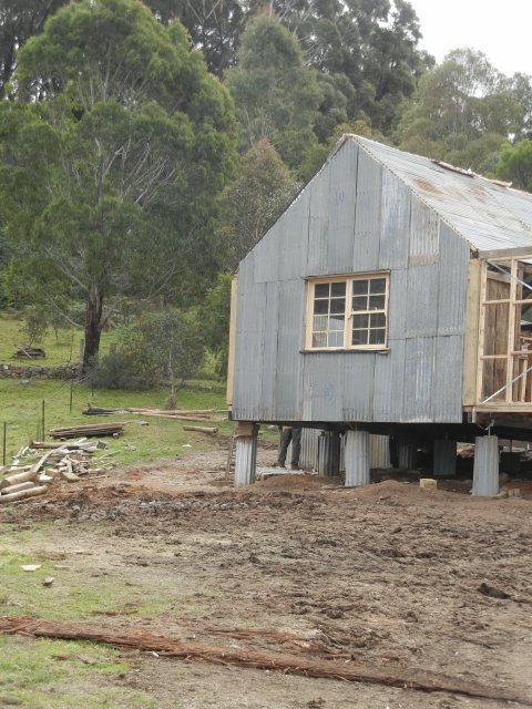 Rebuilding an old tin hut